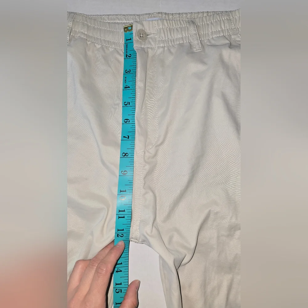 Zara High Waisted Beige Cargo Joggers Pants - Picture 6 of 7